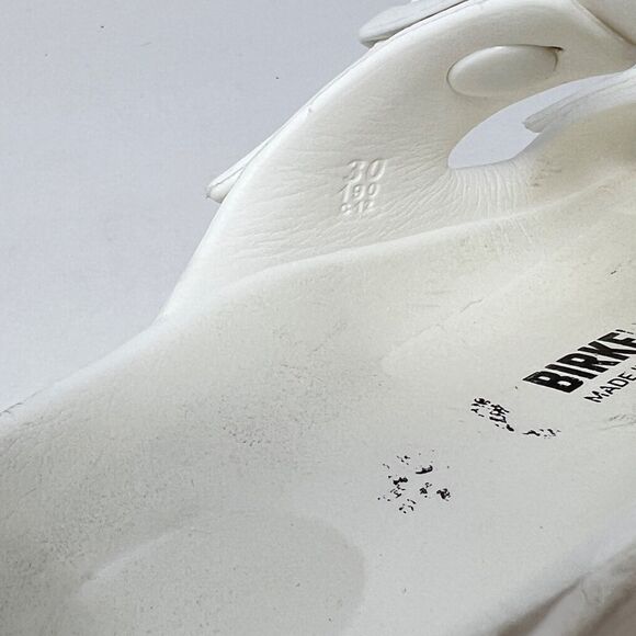 Birkenstock Arizona Essentials Girls White Slides Size 30 Toddler 12 - Picture 7 of 8